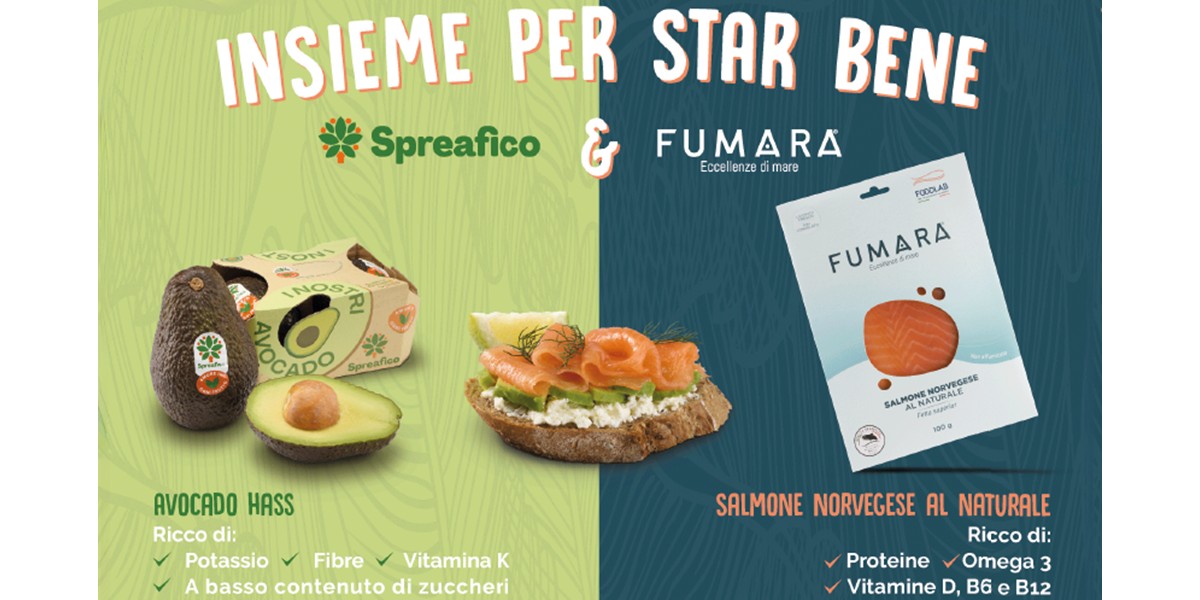 Avocado-salmone: la nuova coppia healthy firmata Spreafico e Foodlab